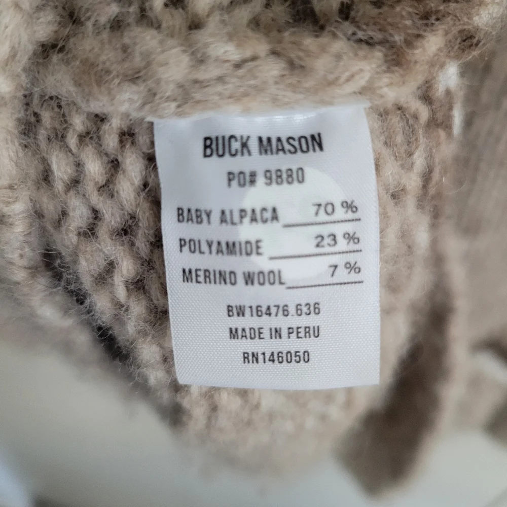 BUCK MASON Fireside Fairisle Sweater Medium - Picture 5 of 7